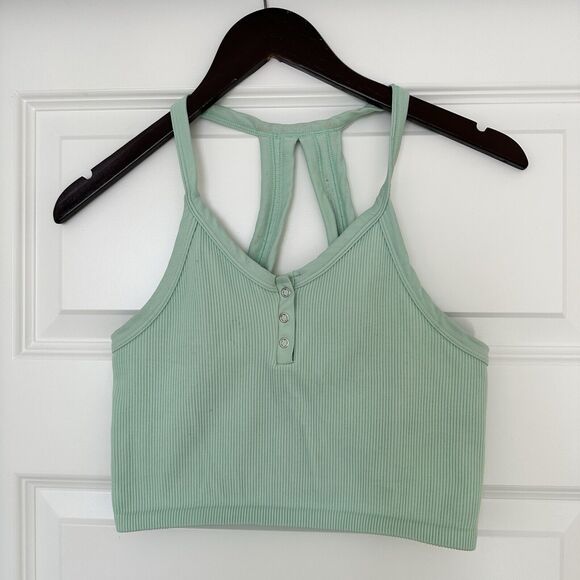 FP Movement Free Throw Henley in Mint Crop Tank - Picture 3 of 9